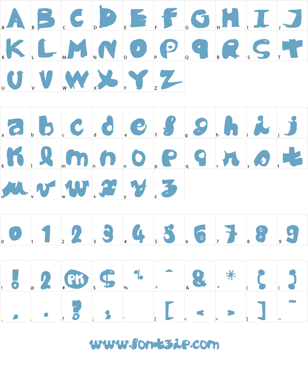 Black CoBrA Font Character
